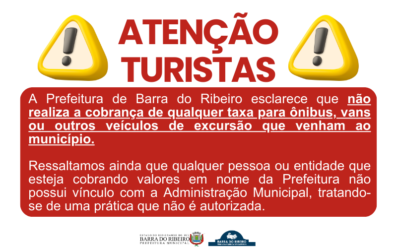 Atenção turistas!