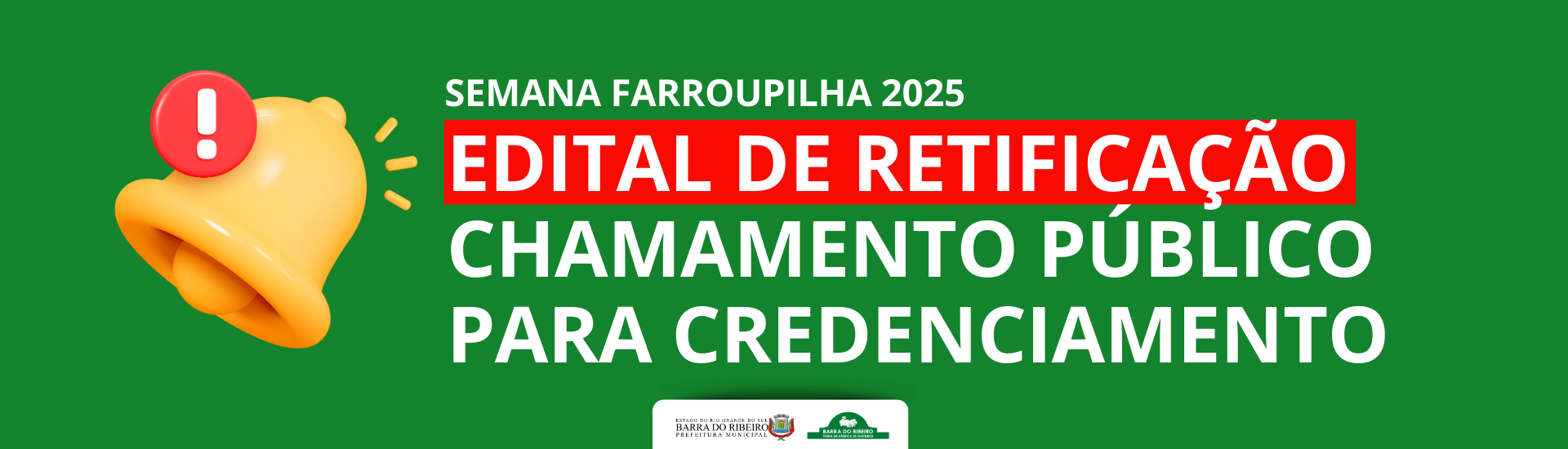 edital de retificação