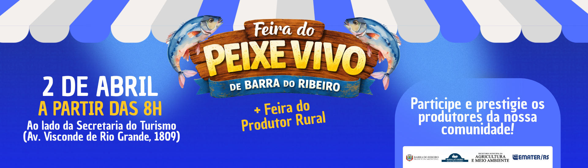 Vem aí a Feira do Peixe Vivo de Barra do Ribeiro!