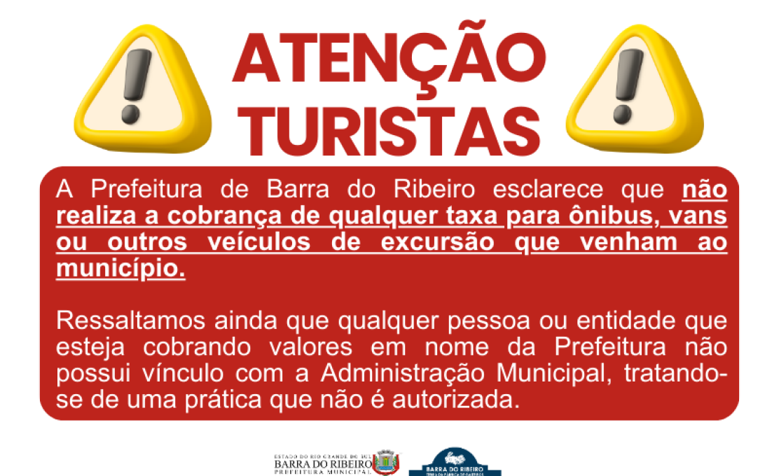 Atenção turistas!
